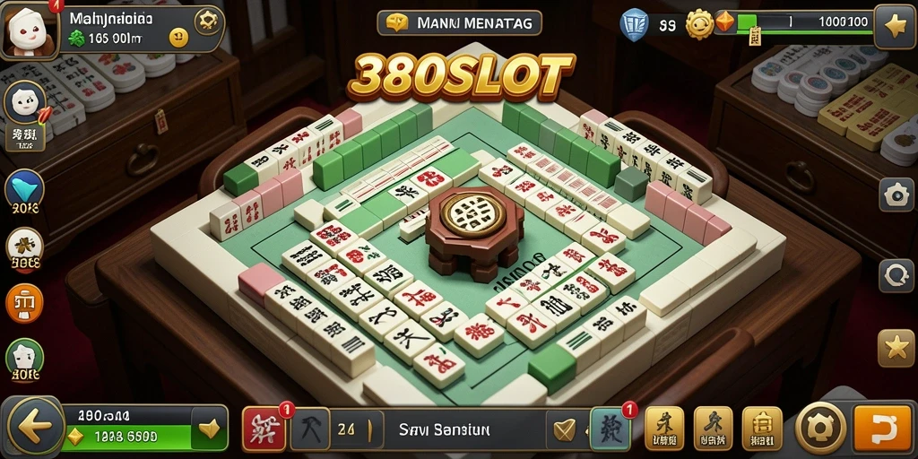 Tangkapan layar utama 380SLOT menunjukkan gameplay Mahjong yang menarik.