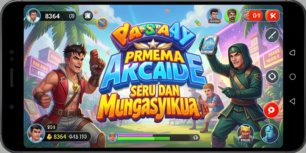 Tampilan gameplay seru dari 8364 dengan variasi level yang menarik.
