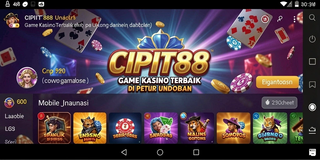 Gameplay seru dari CIPIT88 yang menampilkan berbagai permainan kasino.