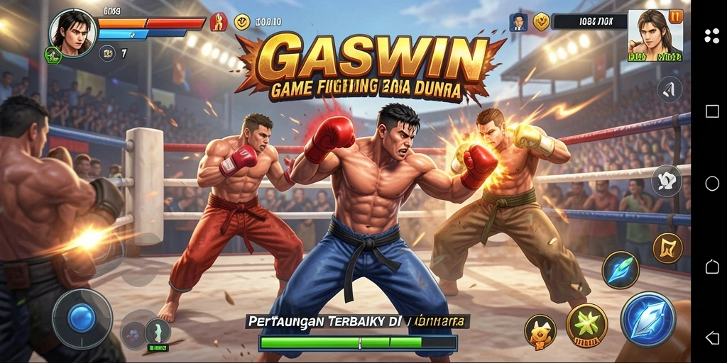 Tampilan gameplay <strong>GASWIN</strong> yang intens dan mengasyikkan.