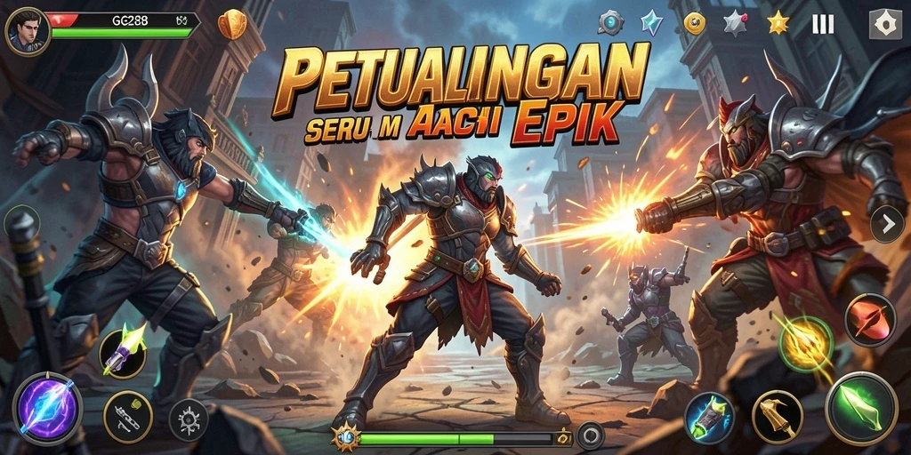 Tampilan gameplay GG288 yang mendebarkan dan penuh aksi.