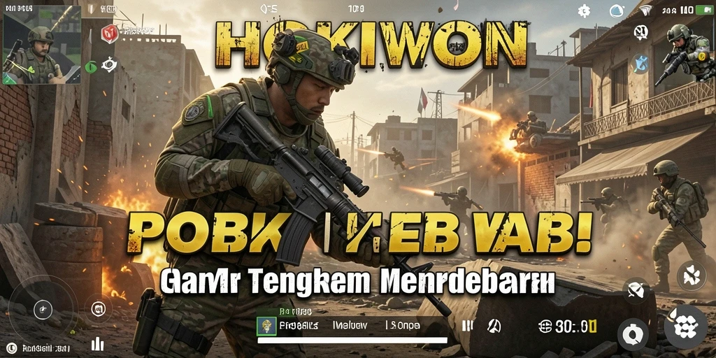 Menampilkan aksi mendebarkan dalam gameplay HOKIWON yang intens.