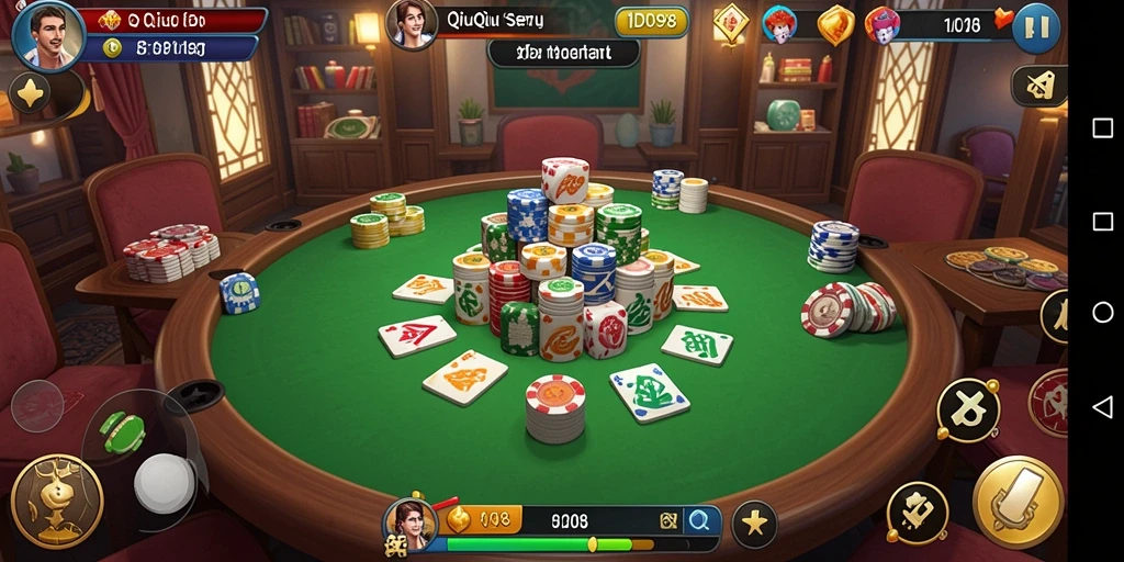 Tampilan gameplay QiuQiu yang menarik di ID098.