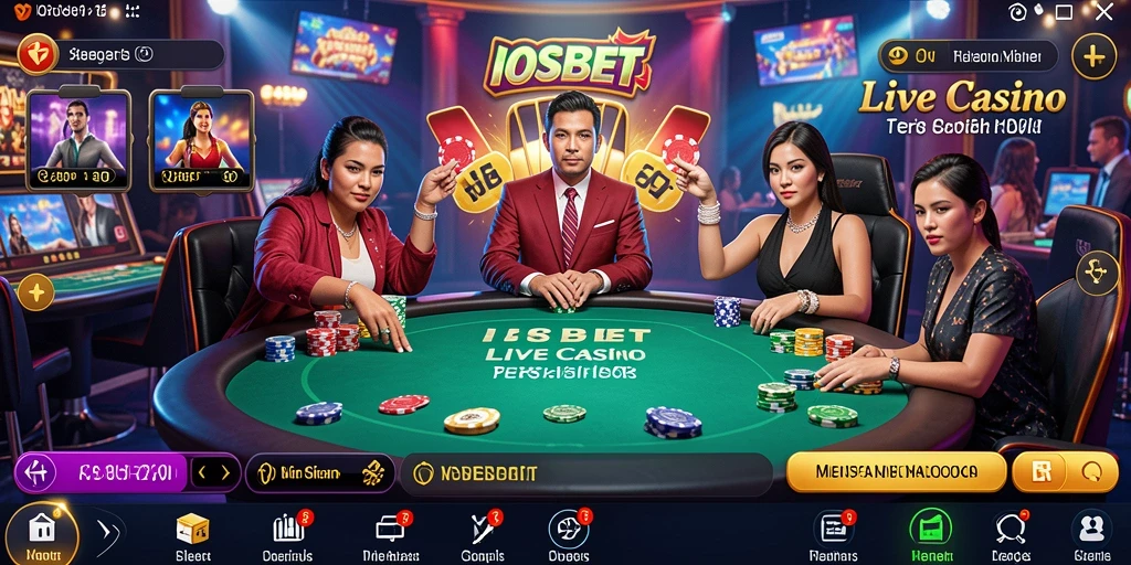 Tampilan gameplay Live Casino yang menarik dan interaktif.