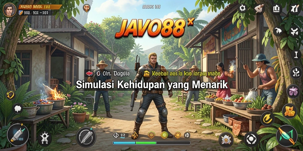 Menampilkan gameplay seru dari JAVO88 dalam dunia simulasi yang menakjubkan.