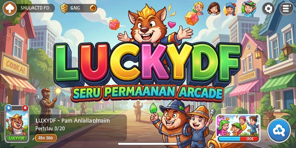 Tampilan seru dari gameplay LUCKYDF dalam kategori Arcade.