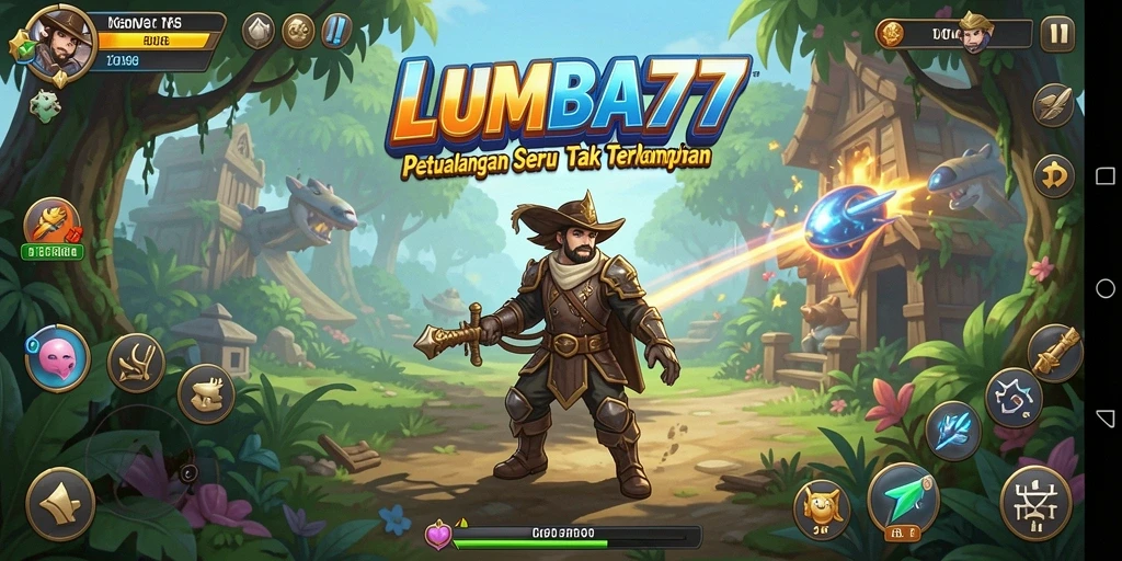 Screenshot gameplay <strong>LUMBA77</strong> yang menunjukkan aksi petualangan seru.