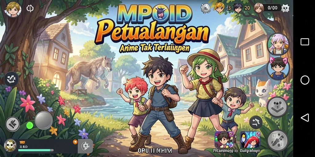 Screenshot gameplay MPOID dengan karakter Anime yang menarik.