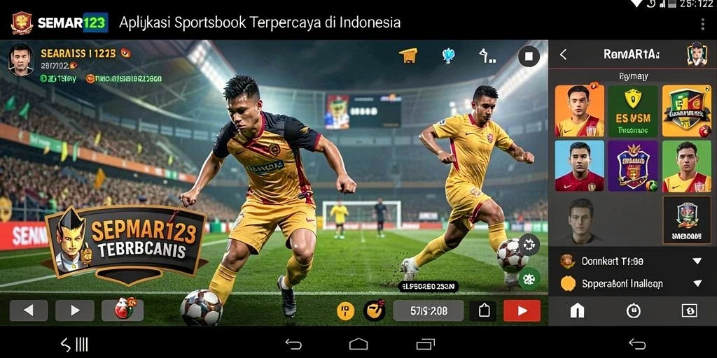 Tampilan menarik dan interaktif dari gameplay Sportsbook SEMAR123.