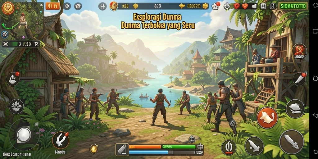 Gameplay SIDAKTOTO yang menampilkan kebebasan eksplorasi di dunia terbuka.