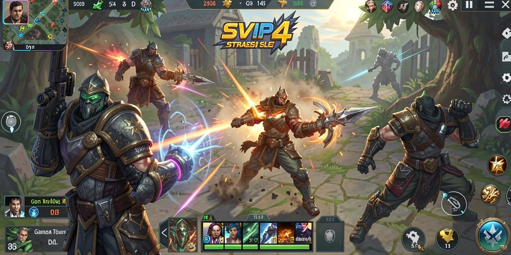 Tampilan gameplay SVIP4 yang menarik dan dinamis.