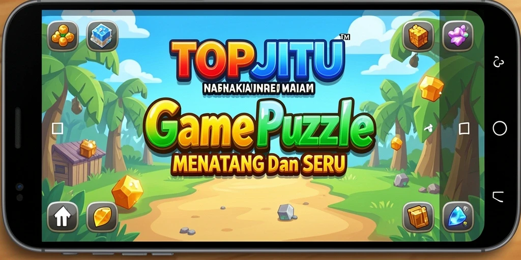 Gameplay TOPJITU yang menantang dengan teka-teki seru.