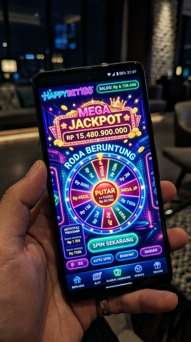 Tampilan antarmuka aplikasi happybet188 yang menarik.